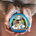 Holy Night Glass Ornament by Susan Winget - Nativity Holiday Decor - 756-205-SW