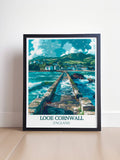 Looe Cornwall Prints - Banjo Pier  Art - England  Living Room Decor