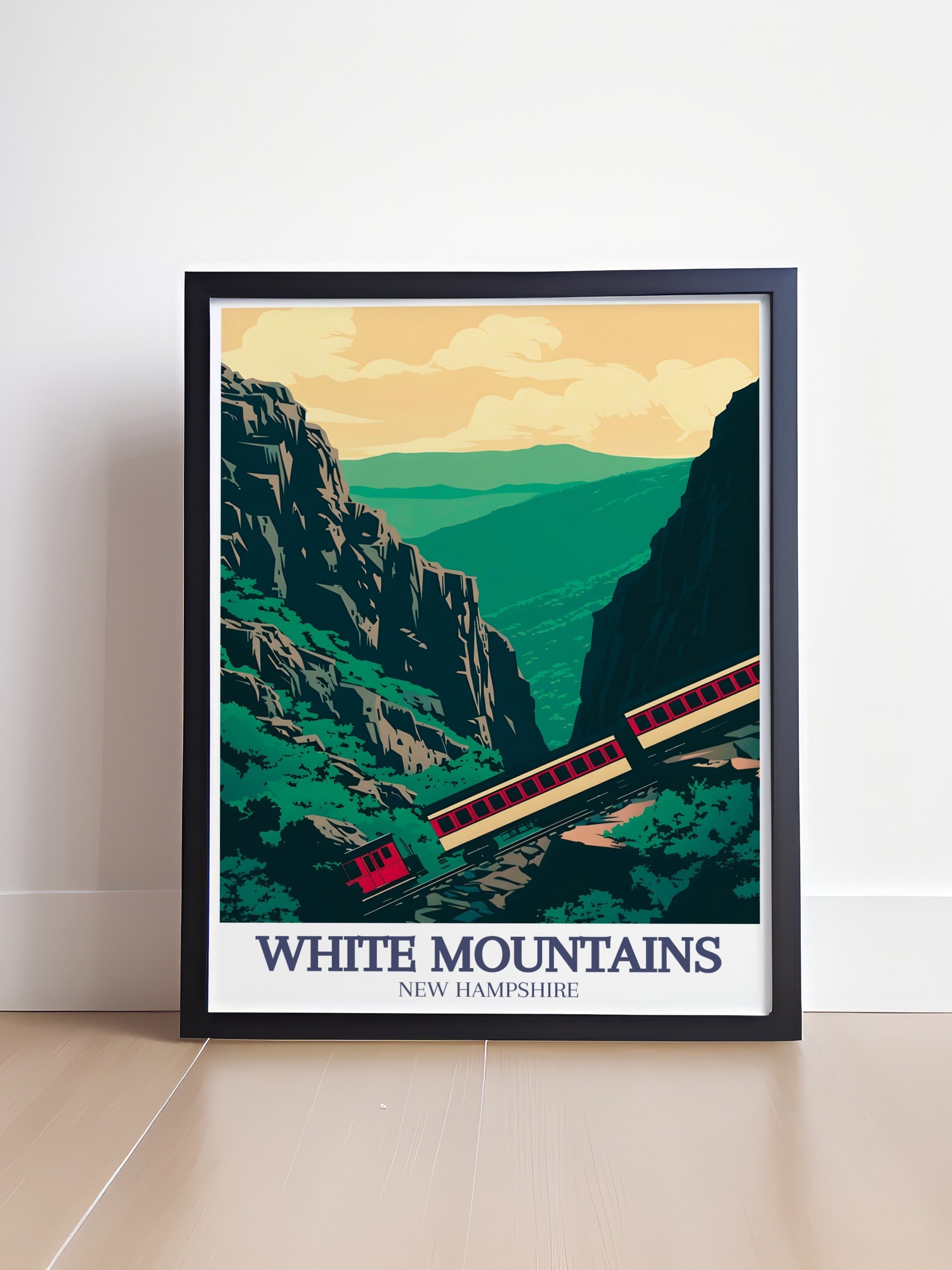 White Mountains Travel Poster - Mount Washington Canvas Print - The Basin Wall Poster - The Basin Travel Print
