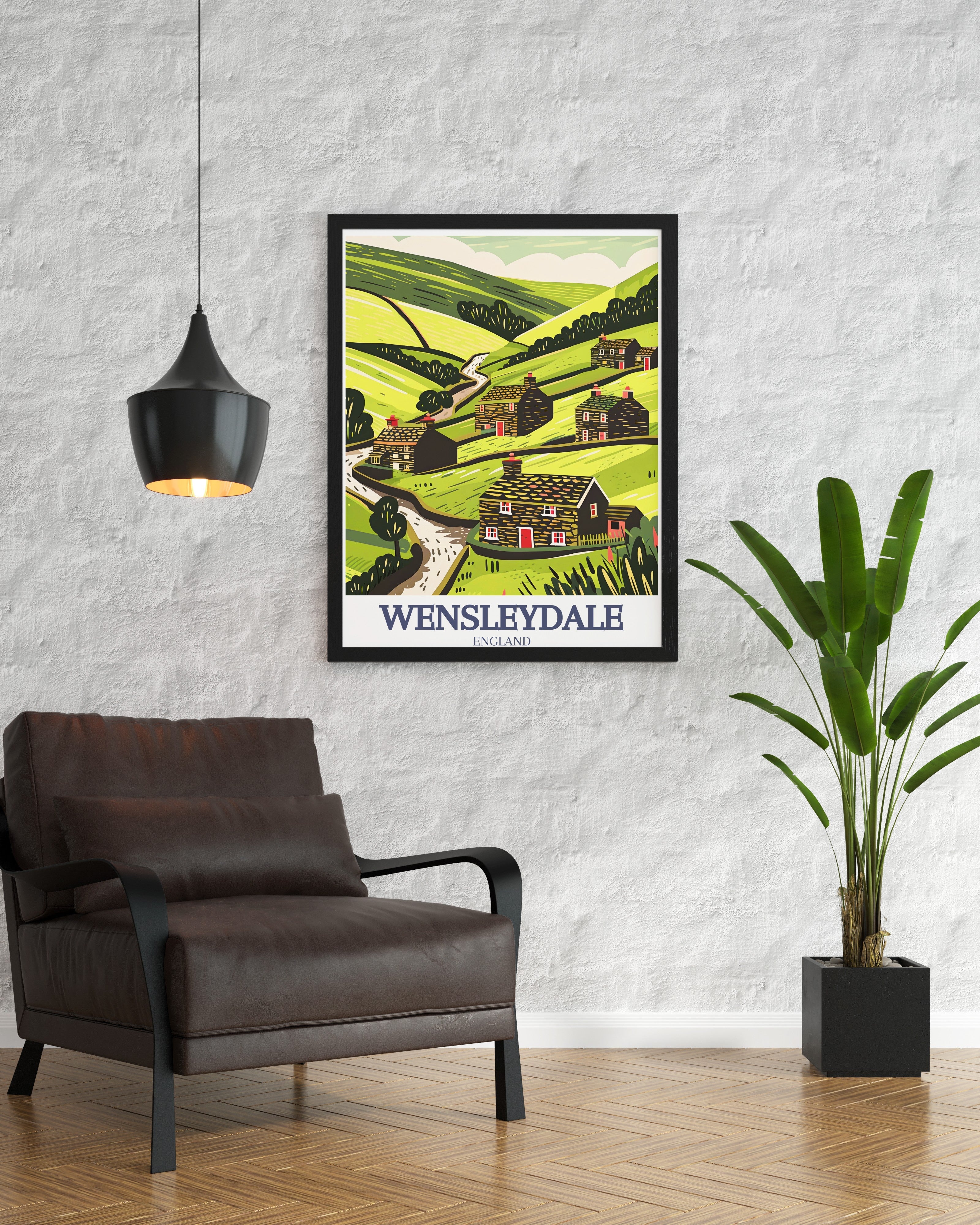 Wensleydale Art Print - North Yorkshire Travel Print - Yorkshire Dales Canvas Art - Yorkshire Dales Travel Poster