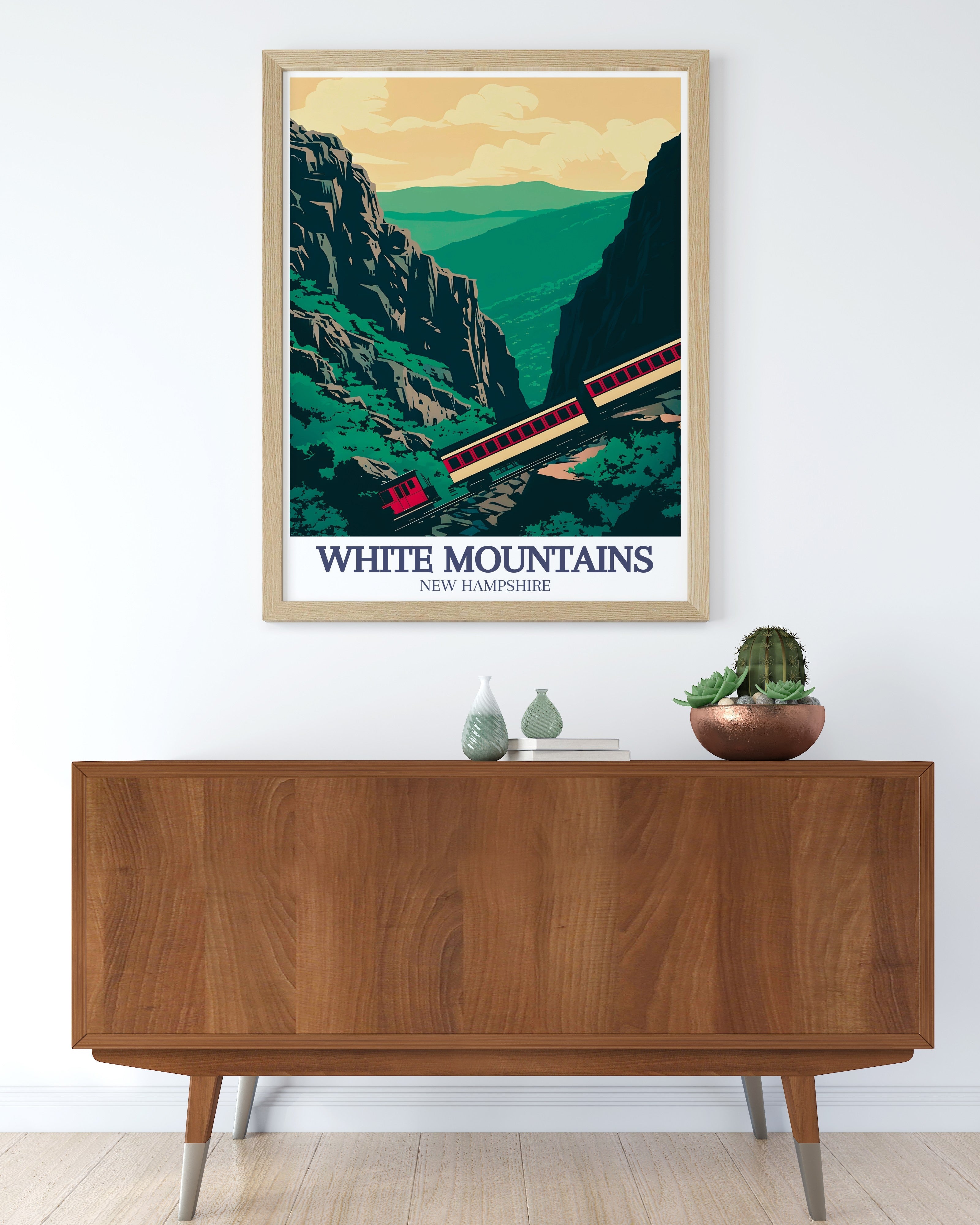 White Mountains Travel Poster - Mount Washington Canvas Print - The Basin Wall Poster - The Basin Travel Print