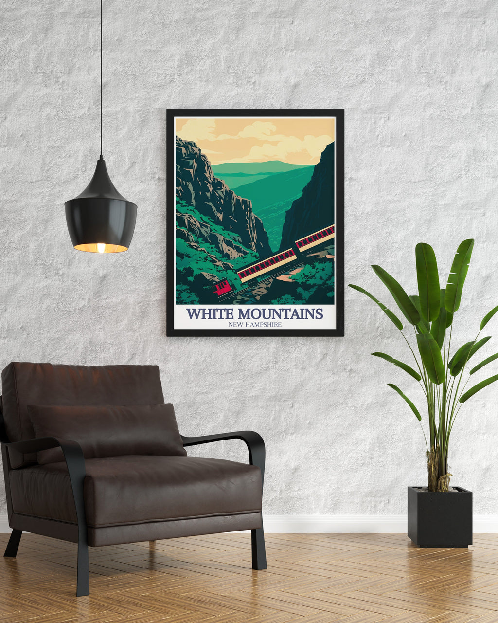 White Mountains Travel Poster - Mount Washington Canvas Print - The Basin Wall Poster - The Basin Travel Print