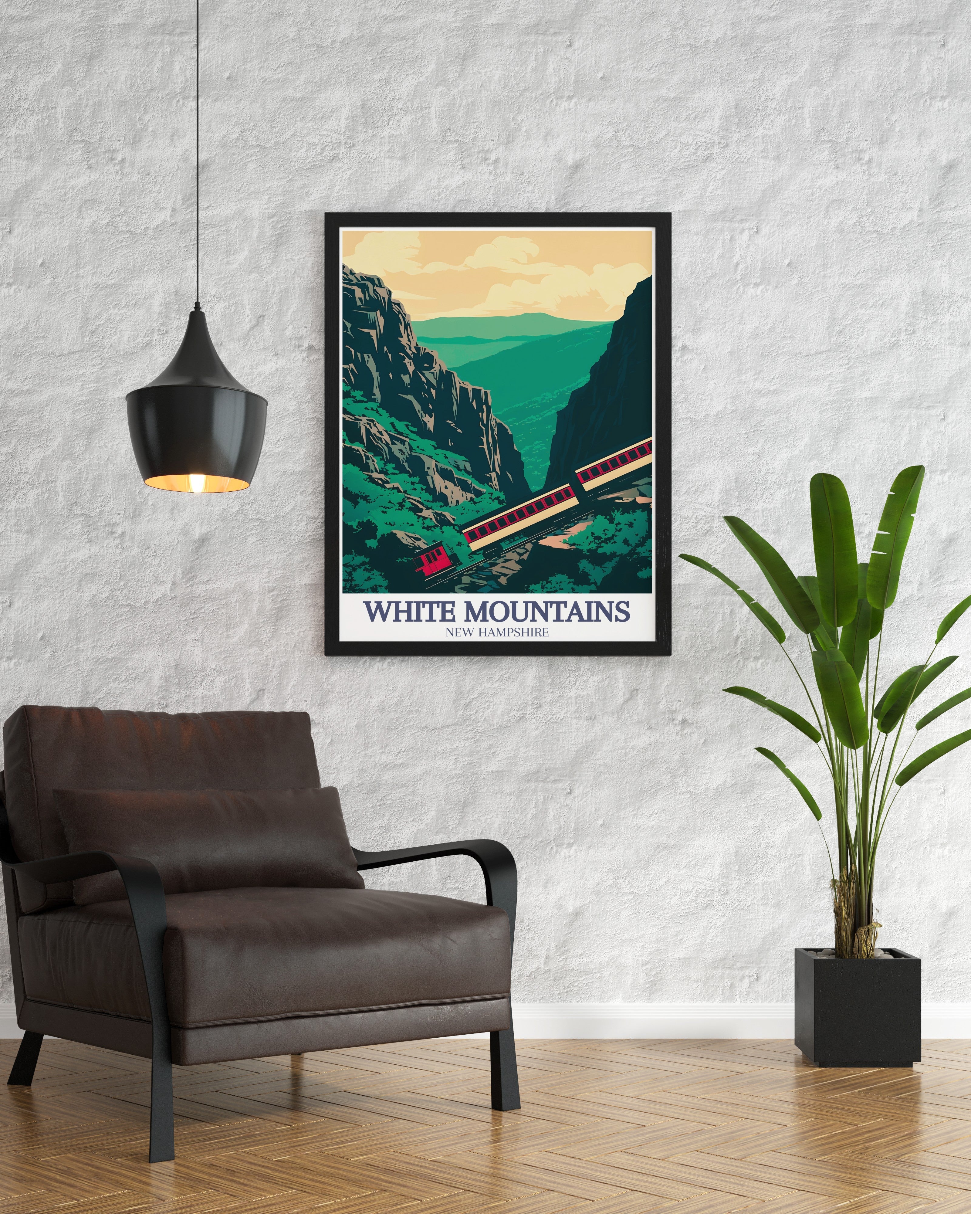 White Mountains Travel Poster - Mount Washington Canvas Print - The Basin Wall Poster - The Basin Travel Print