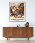 Morgins Travel Print - Portes du Soleil Wall Art - Tête du Géant Travel Poster - Tête du Géant Wall Print