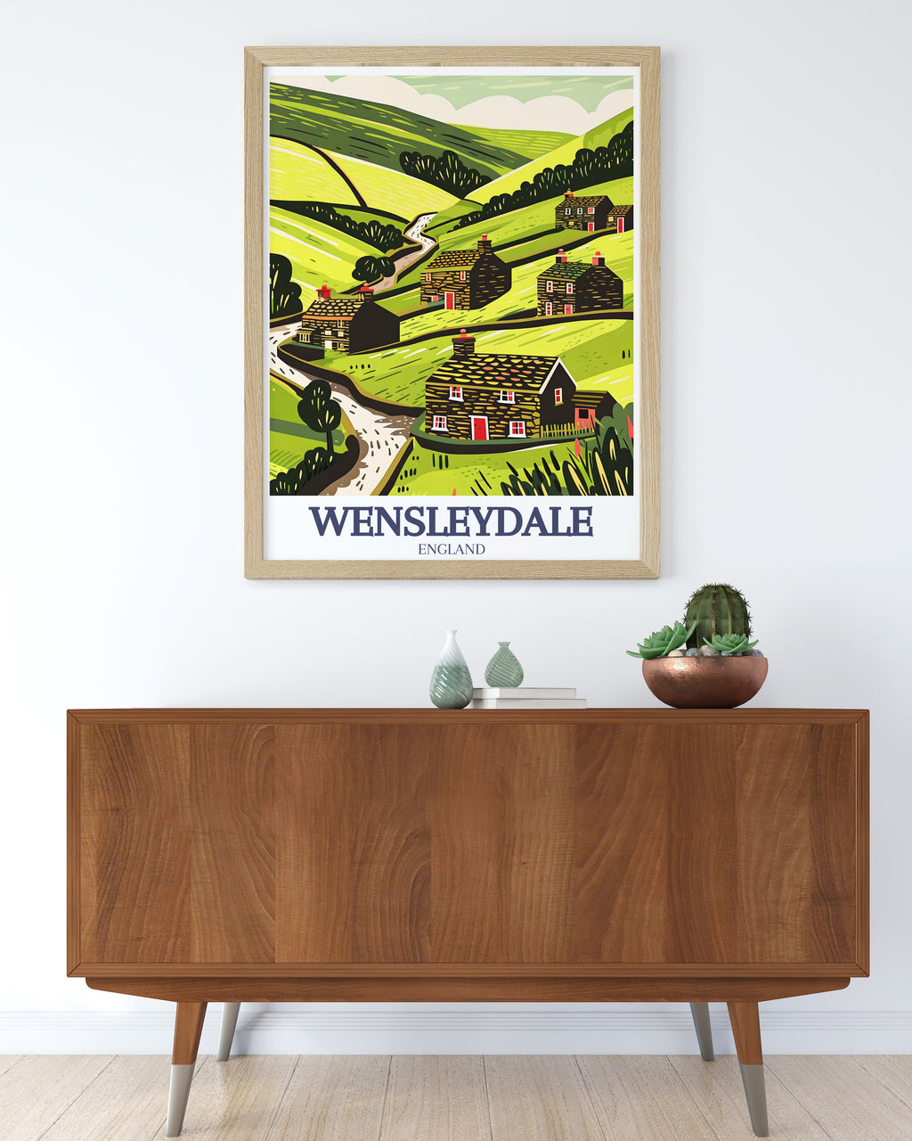 Wensleydale Art Print - North Yorkshire Travel Print - Yorkshire Dales Canvas Art - Yorkshire Dales Travel Poster