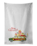 Merry Christmas Siberian Husky Kitchen Towel Set of 2