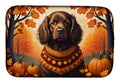 Boykin Spaniel Fall Dish Drying Mat