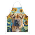 Shar Pei in Sunflowers Apron