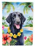 Curly-Coated Retriever Luau Garden Flag