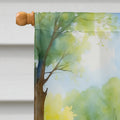 Irish Wolfhound Spring Path House Flag