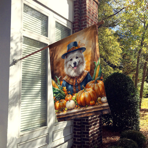 American Eskimo Thanksgiving House Flag