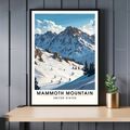 Affiche Mammoth Mountain, USA | Impression Mammoth Mountain | Affiche Ski | Sierra Nevada