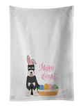 Black and Silver Schnauzer Easter Kitchen Towel Set of 2
