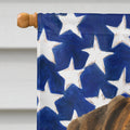 Brindle Cane Corso American Flag House Flag