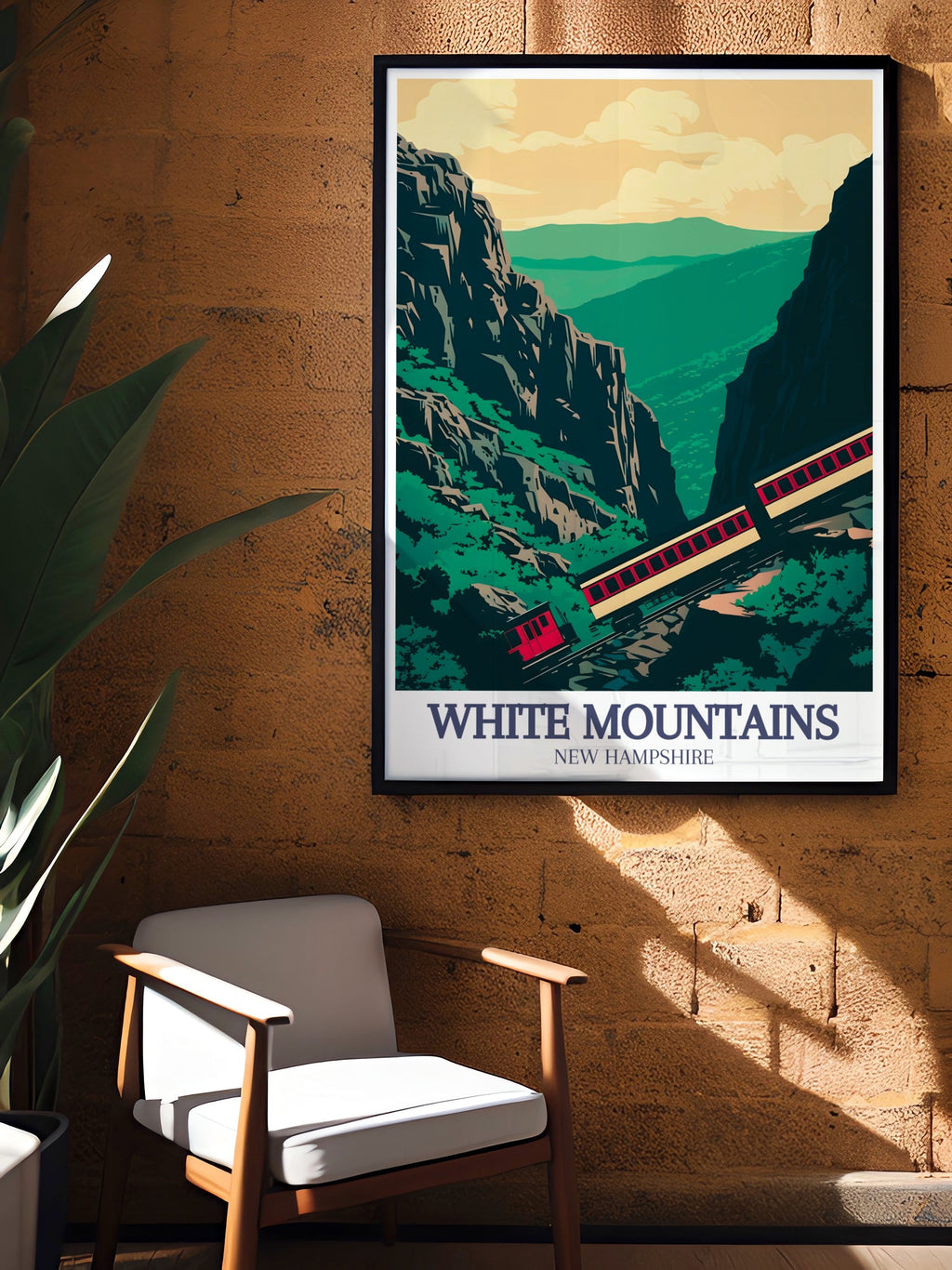 White Mountains Travel Poster - Mount Washington Canvas Print - The Basin Wall Poster - The Basin Travel Print