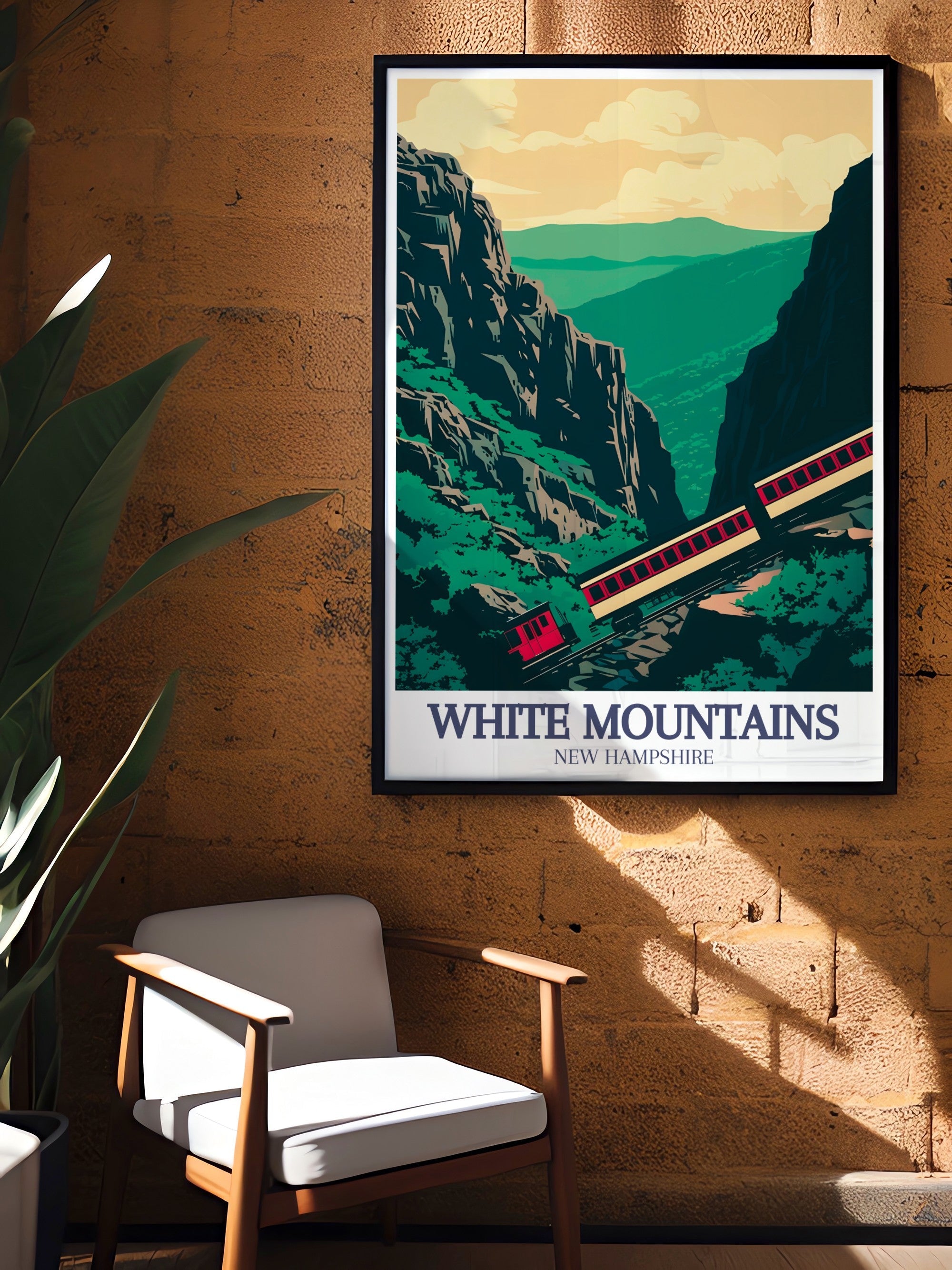 White Mountains Travel Poster - Mount Washington Canvas Print - The Basin Wall Poster - The Basin Travel Print