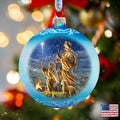 Shepherds Keeping Watch Glass Ornament by D. Gelsinger - Nativity Holiday Decor - 71158-1838