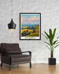 San Quirico Archway Travel Poster - Val d'Orcia Hills Travel Art - San Quirico Archway Travel Print - San Quirico Archway Poster Poster - Italy Art Print