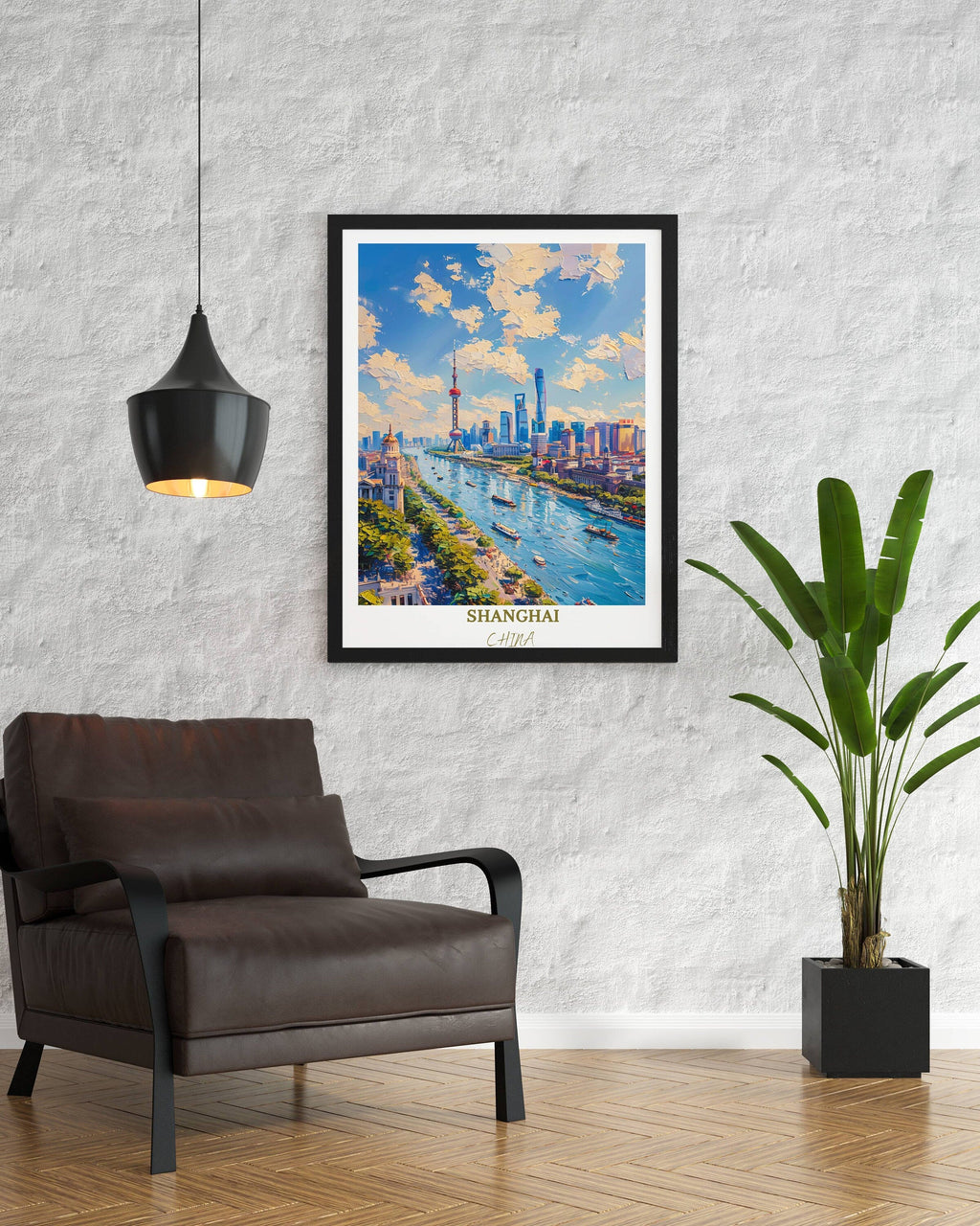 Shanghai Travel Print Wall Decor The Bund Travel Print Art Print Shanghai Wall Hanging Home Décor Gift Shanghai Art Lovers China